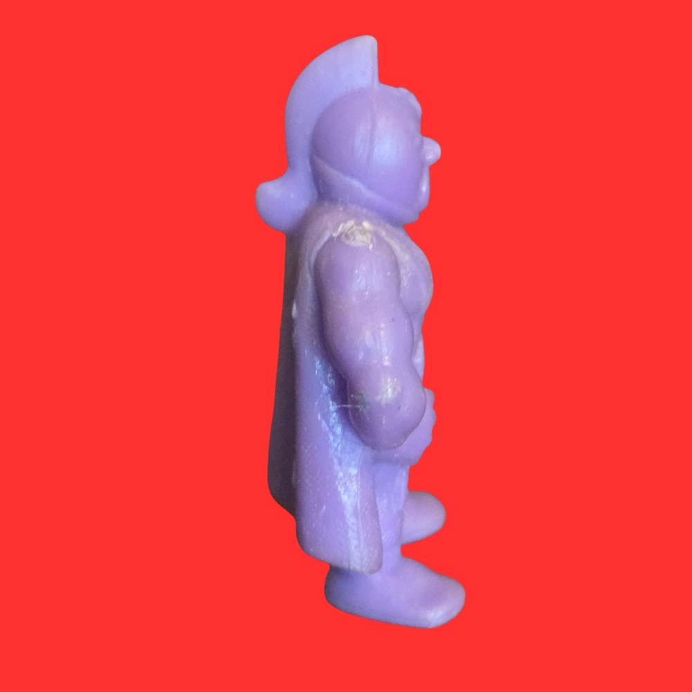 Vtg Kinnikuman MUSCLE Figure Purple Rubber Wrestling Toy Y/S N.T. 1980s 001 - Picture 8 of 9